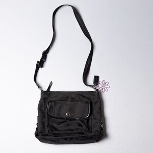Coach Ashley Black Signature Canvas Shoulder Bag Purse Model F16550